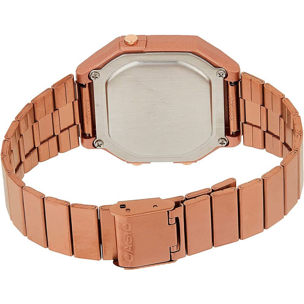 Casio Men's Rose Gold Dial Stainless Steel Band Watch - B650WC-5ADF
