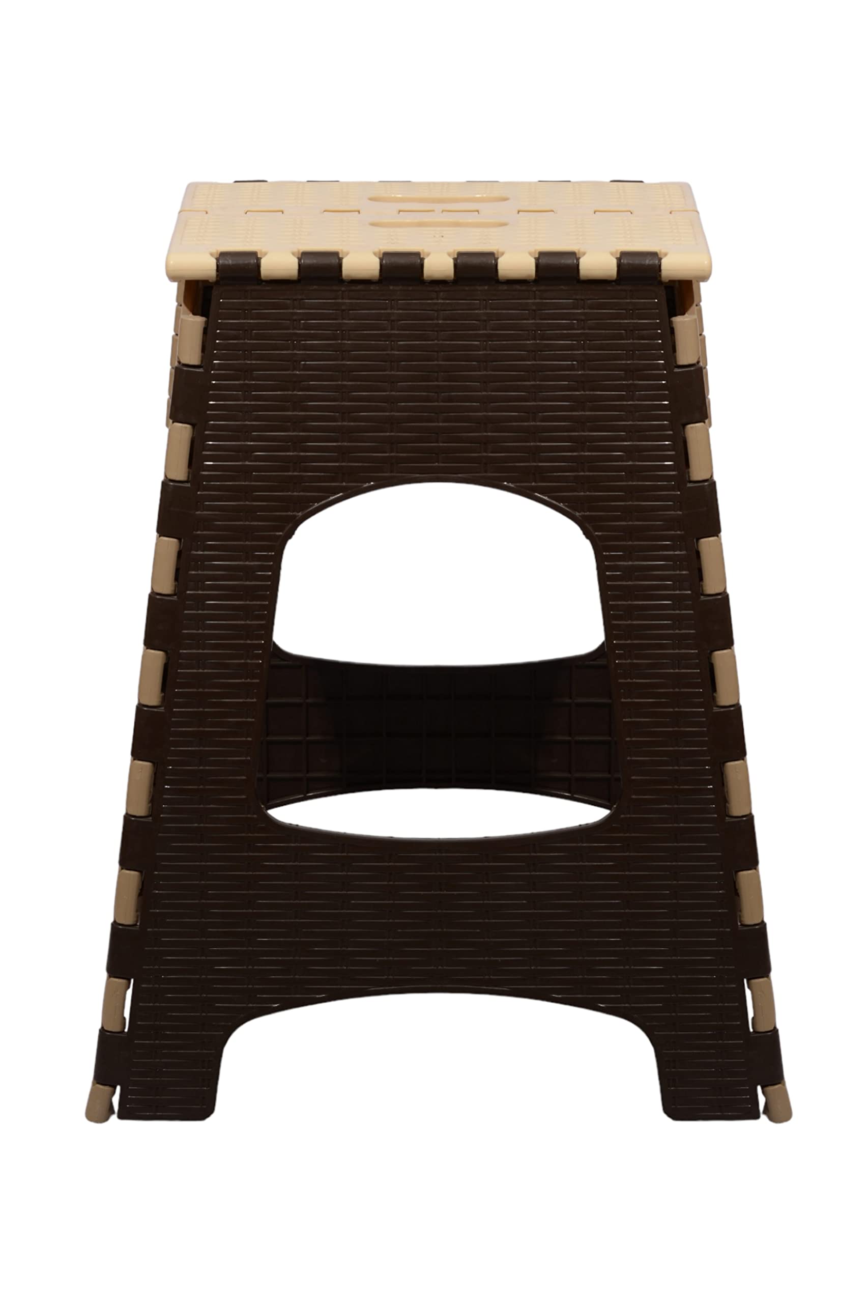 Khorshed Small Plastic Folding Chair – Beige & Brown – Safqqa Egypt