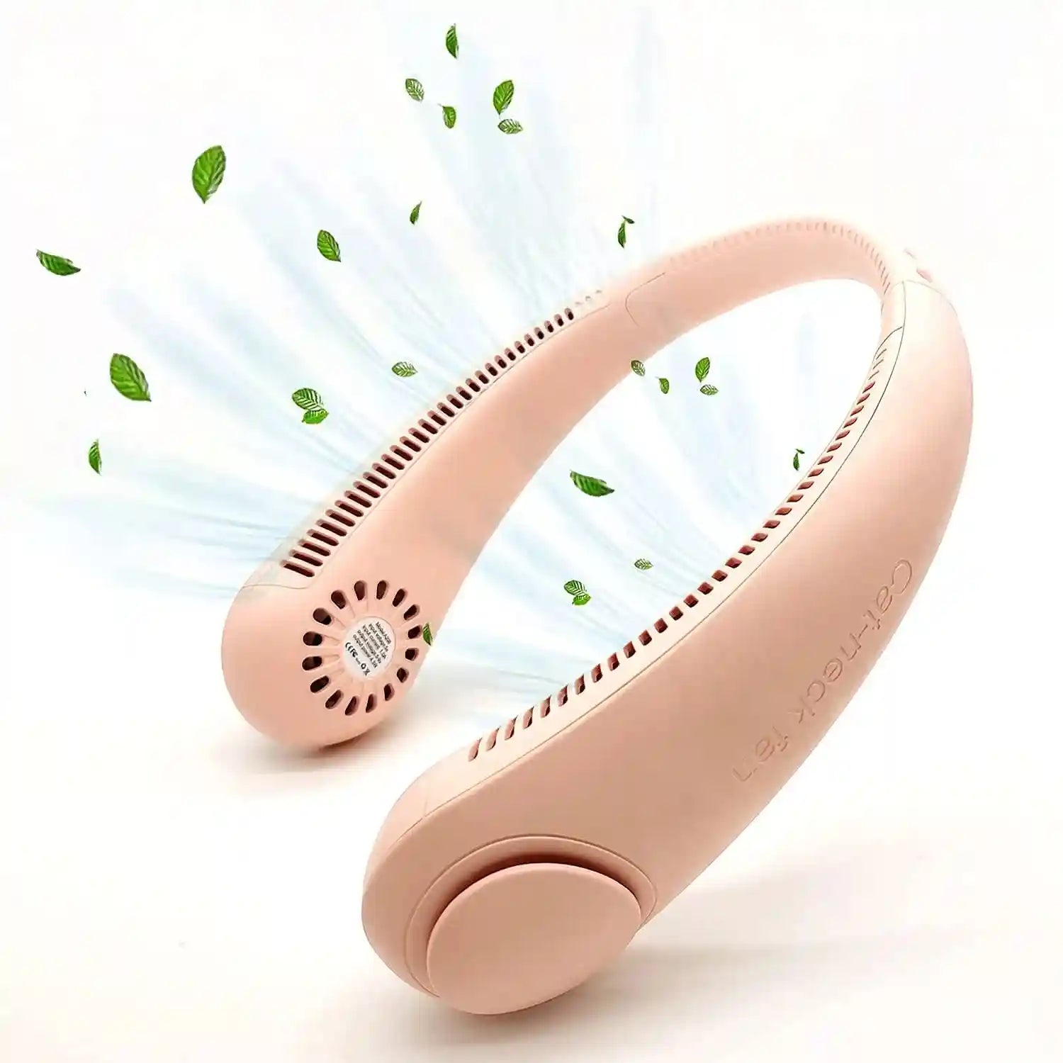  مروحة رقبة محمولة Padom – 360° بدون استخدام اليدين، قابلة للشحن USB، 3 سرعات 