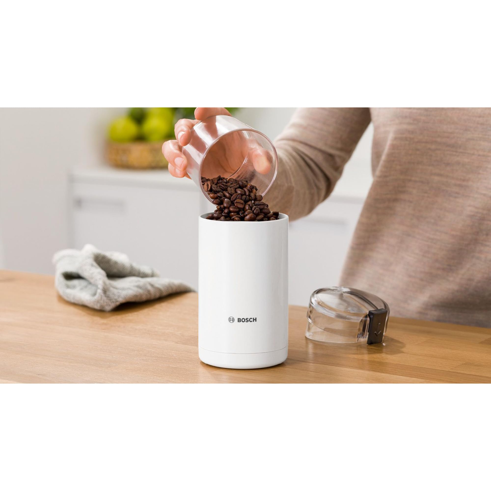 مطحنة قهوة من بوش موديل-بها خرابيش كما موضح في الصور TSM6A011W للاستخدام في المطبخ – Safqqa Egypt