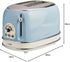 Ariete Vintage 2 Slice Toaster 155, Toaster with 6 Toasting Levels, Automatic Ejection, Defrost Function, Removable Crumb Tray, Stainless Steel Body, 810W, Beige - Safqqa Egypt
