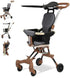 Pocket Stroller for Travel Stroller for Airplane- Portable Compact Airport Stroller - Small Stroller for Toddler Travel - All Terrain Stroller for Toddler Stroller for Upto 65 Lbs.-Damage Box