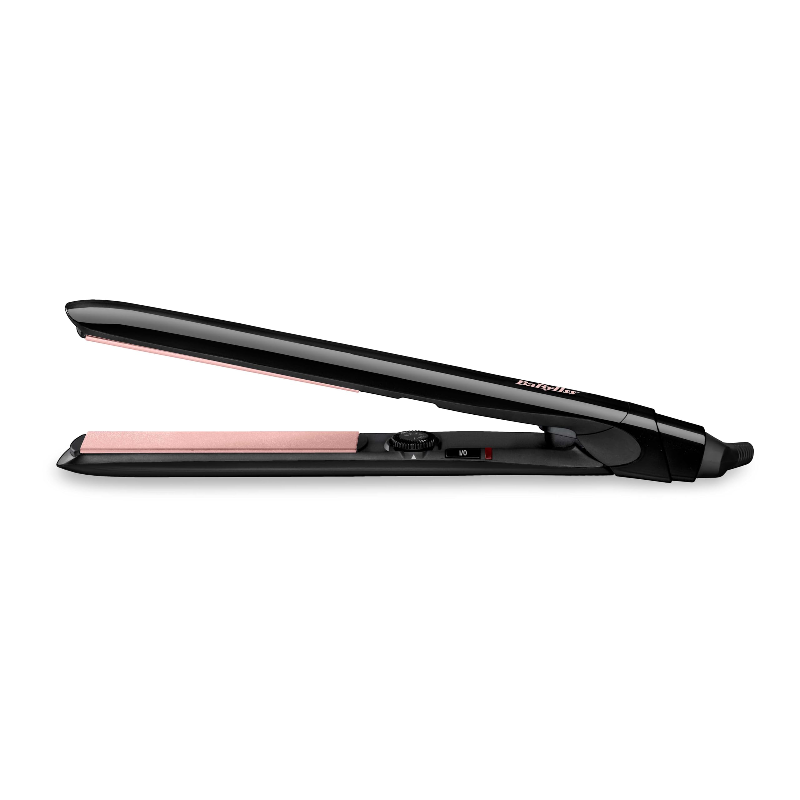 BaByliss Hair Straightener, Up to 235°, 13 Heat Settings, Quartz Ceramic Coated Plates, Advanced Ceramics Heating System, Ultra Fast Heat Up, Auto Shut Off, Heat Wrap (ST298E)