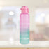 Herevin Double Painted Water Bottle with Hanger in Special Polybag - 750 ml Capacity, Multicolor, Leak-Proof, BPA-Free, Made in Turkey