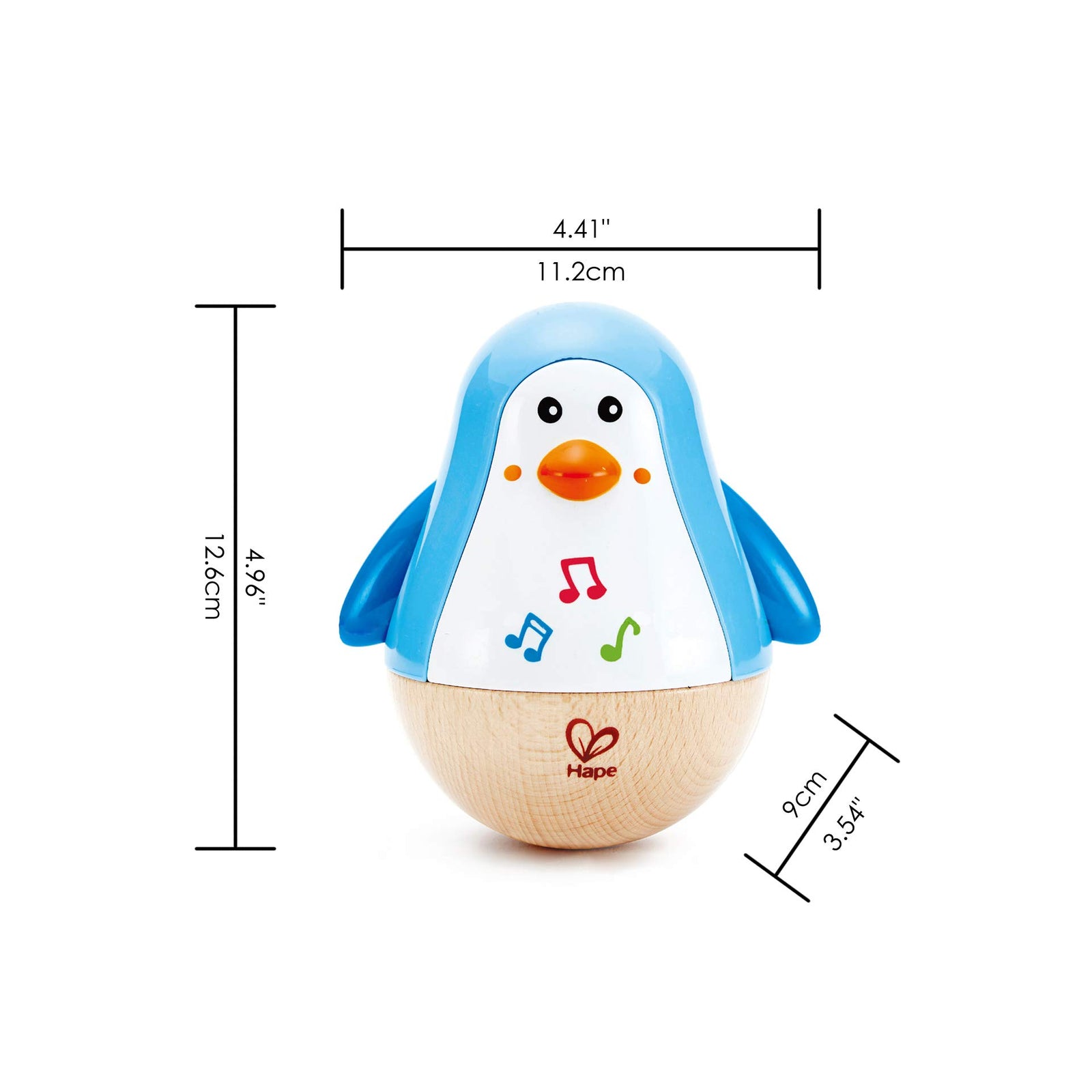 Wobbly Colorful Penguin – Roly-Poly Toy for Kids