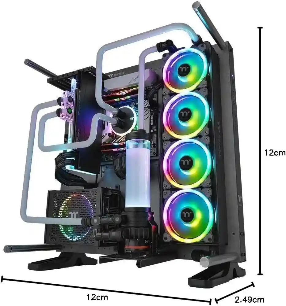 هذا الطقم من مراوح التهوية يقدم أداء تبريد ممتاز مع إضاءة مبهرة بعدد كبير من نقاط الإضاءة القابلة للتحكم. كل مروحة مزودة بشفرات مصممة لزيادة تدفق الهواء مع الحفاظ على مستوى منخفض من الضوضاء