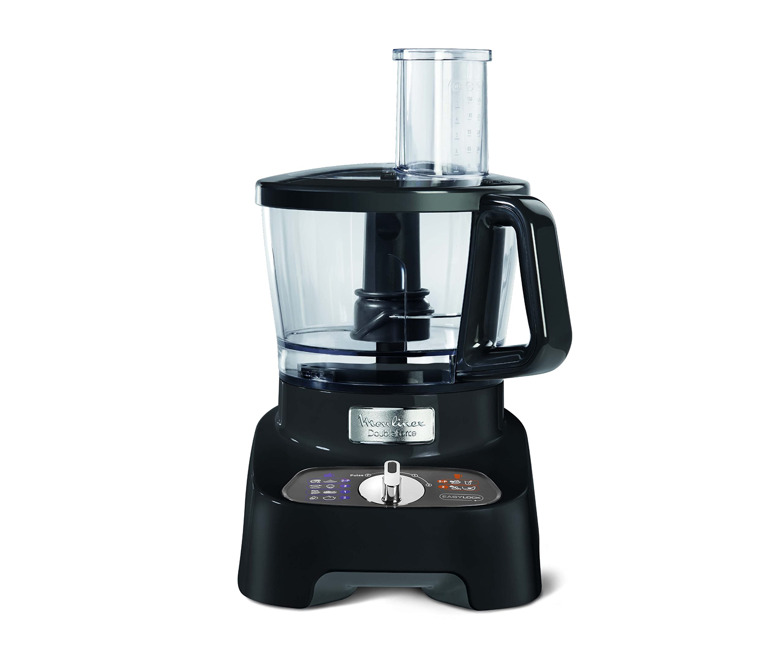 Moulinex FP824825 Double Force, Food Processor, 1000 Watts, 34 Functions, 3L Bowl, 2L Blender, Manual Control Panel, Easylock Safety System,