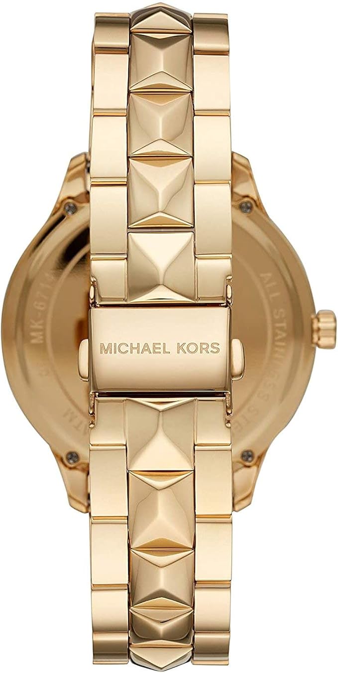 Michael Kors Women's Runway Mercer Quartz Watch with Stainless Steel Strap