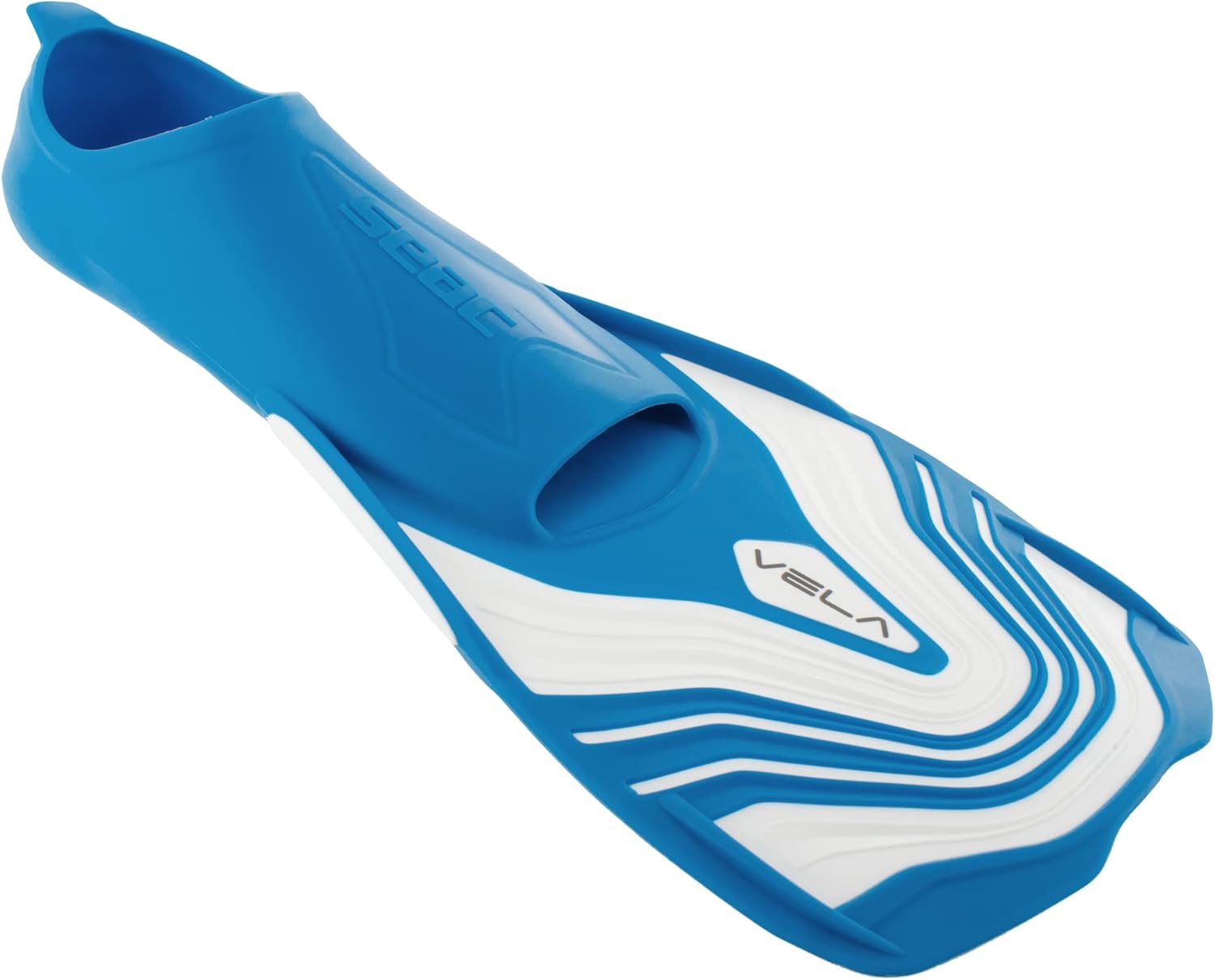 Seac Short Swimming & Snorkeling Fins Light Blue Training Fins