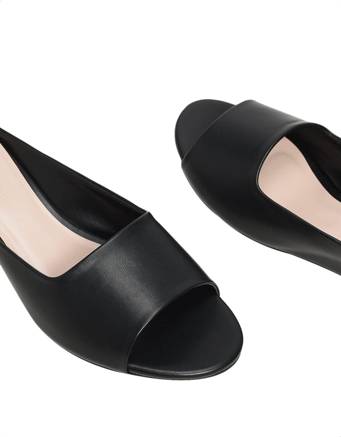 CHARLES & KEITH Faux Leather Solid Slides for Women