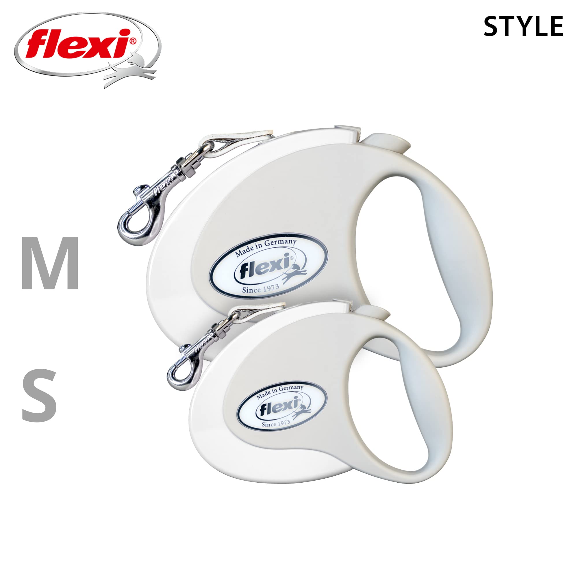 شريط فليكسي ستايل بطول ٥ أمتار باللون الأبيض هو أداة عملية وآمنة للكلاب. مثالي لتثبيت،