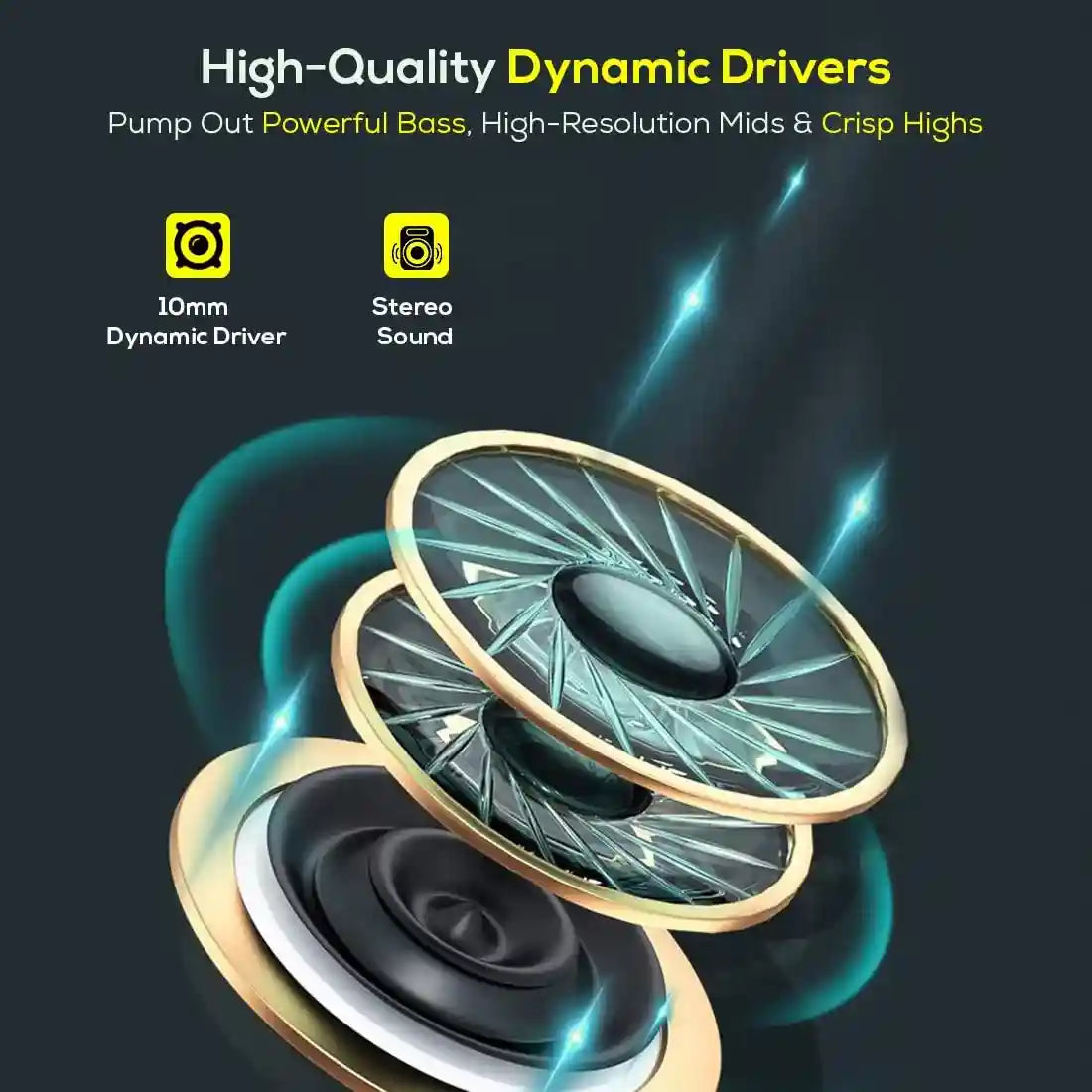 pTron (High Bass Earphones) in Ear Wired Earphones with Mic, 10mm Powerful Driver for Stereo Audio, Noise Cancelling Headset with 1.2m Tangle-Free Cable & 3.5mm Aux - (Blue)