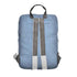 Accelerate Linear Gray Blue Leather Protective 15.6 inch Premium Dual Color Backpack with Front Vertical Pocket | Durable Design compatible with MacBooks and Laptops - Safqqa Egypt