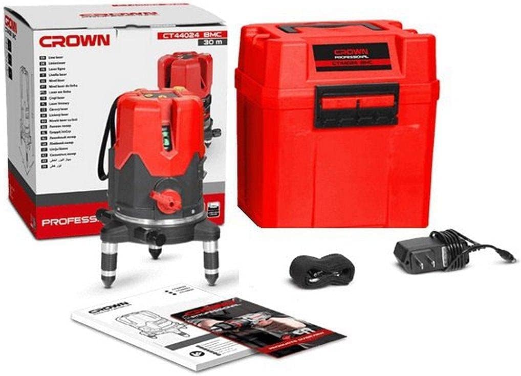 مقياس ليزر أخضر CT44024 من كراون – 5 خطوط بطول 30 متر