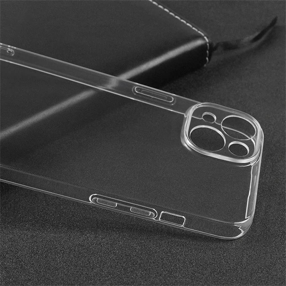 غطاء من  AJEZDONG لهاتف iPhone 14 باللون الشفاف مصمم لتوفير حماية موثوقة مع الحفاظ على مظهر الهاتف الأصلي. مصنوع من مادة شفافة عالية الجودة 
