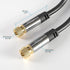 KabelDirekt 195 10m Digital Coaxial Audio Video Cable/Satellite Cable (Coax F Pin to Pin, Satellite Television, Modem, HDTV, DVB-T2, DVB-C, DVB-S) PRO Series black