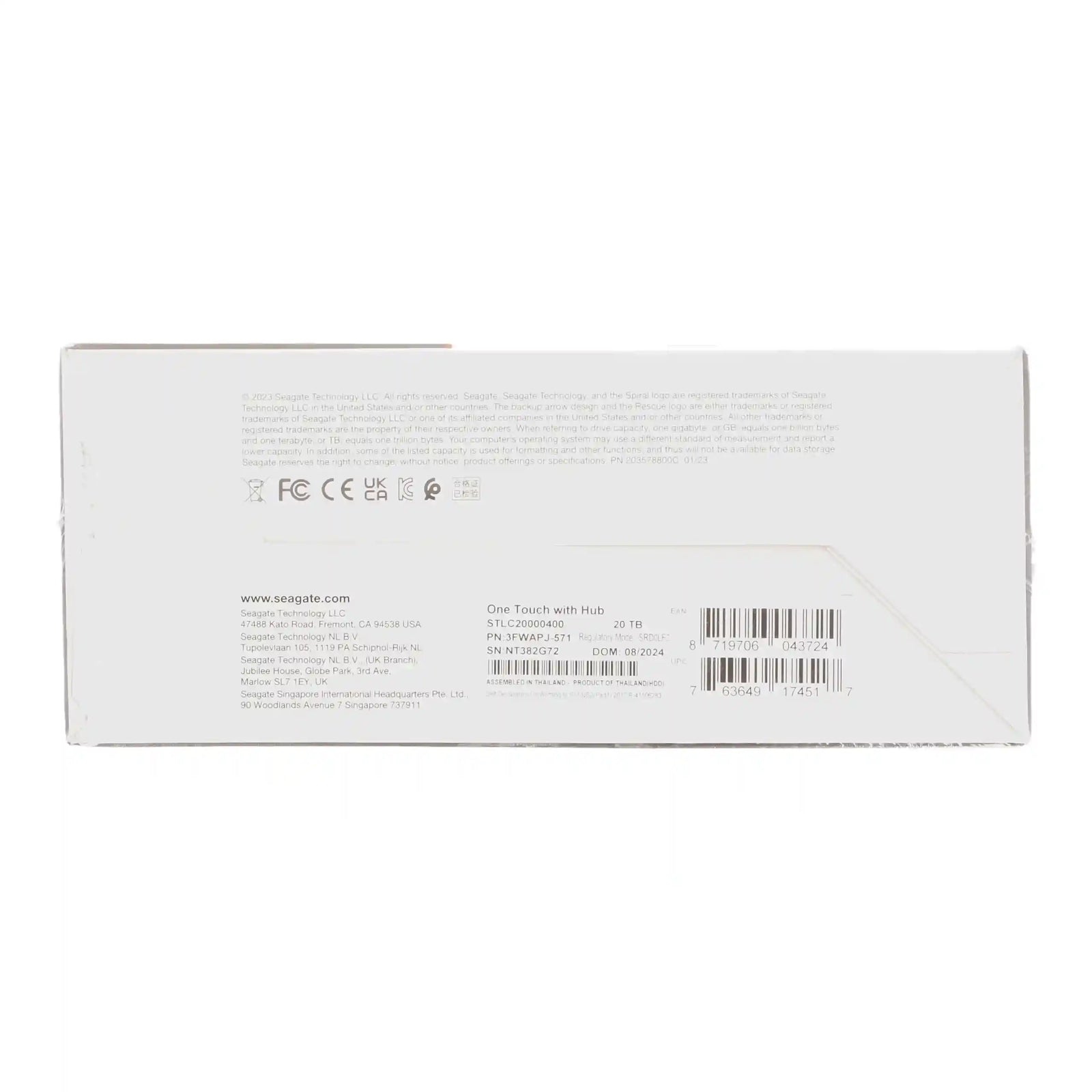 قرص صلب خارجي Seagate One Touch Hub 20TB – USB-C وUSB 3.0 مع خطة Adobe Photography 4 أشهر