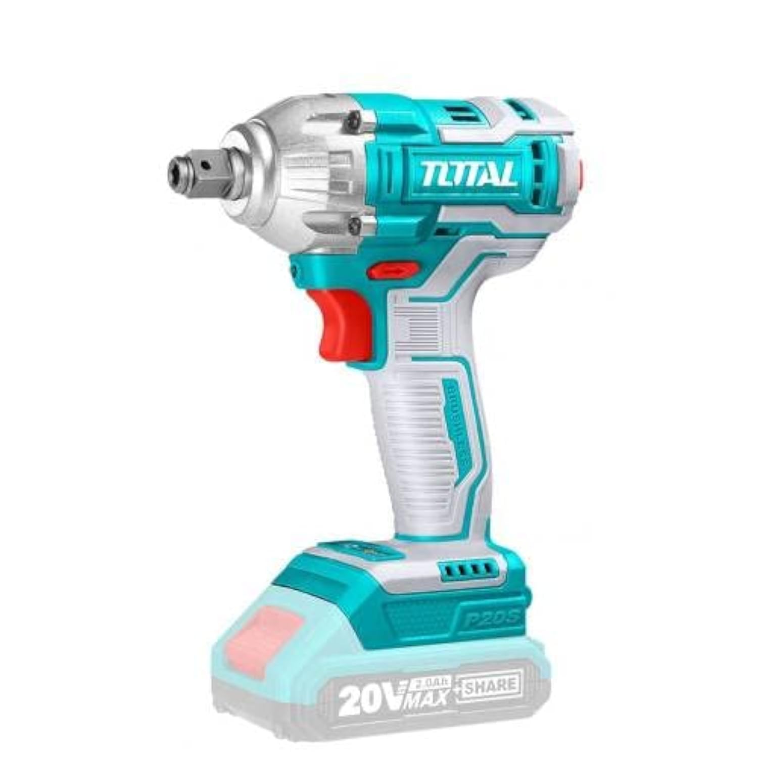 مفك وربط صدمات لاسلكي TOTAL 20V – قوة 220Nm بمحرك Brushless لأقصى أداء