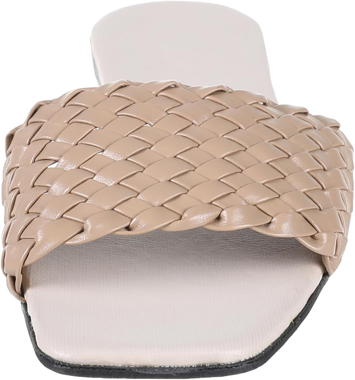 SWAY Flat spongy cushioned insole for amazing comfort and a braided faux soft leather upper For Women,