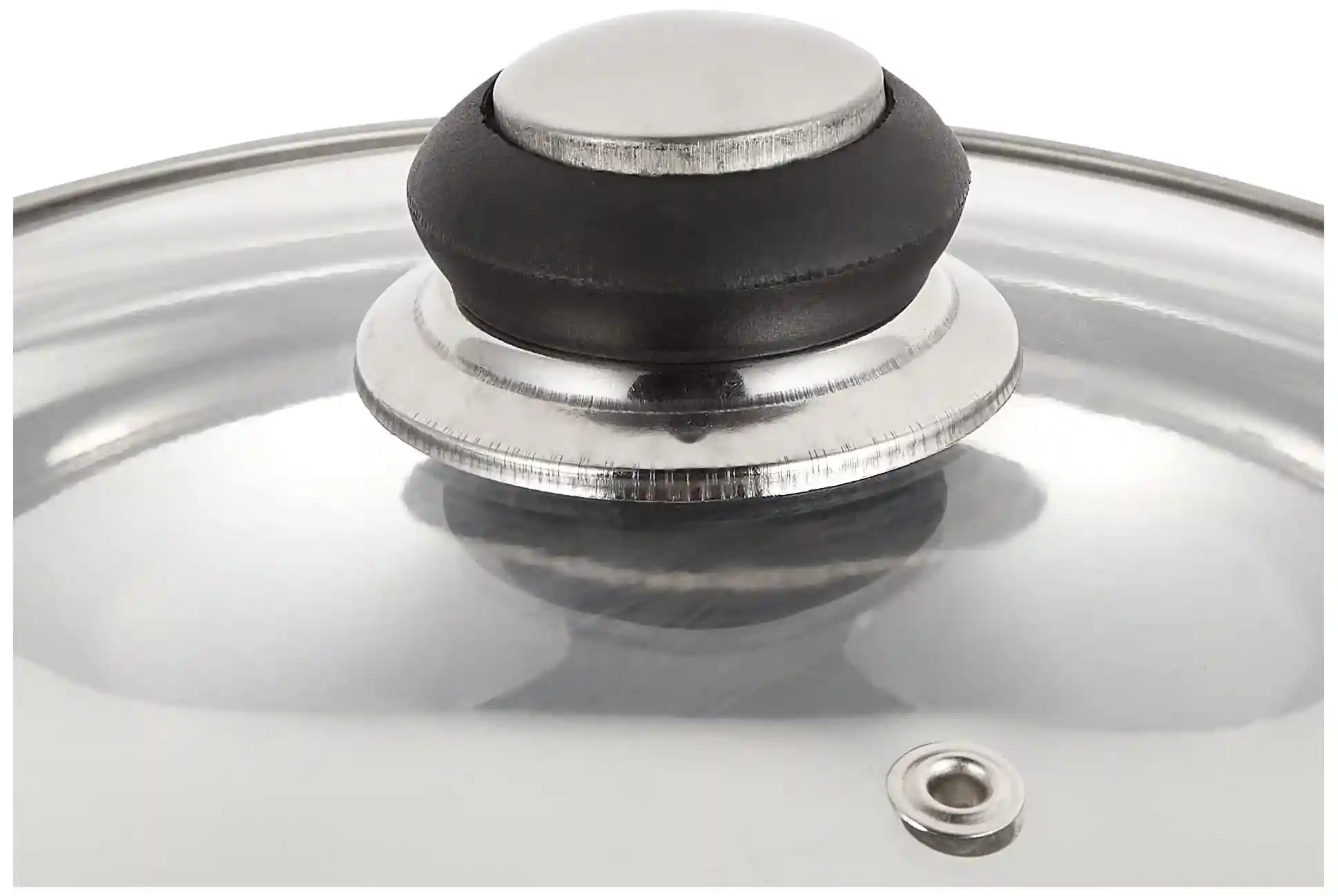 قدر ستانلس ستيل من Anjali Fiesta مع غطاء – سعة 1.3 لتر