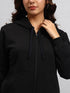 Styleville.in Women Sweatshirt Black Comfortable Casual Wear