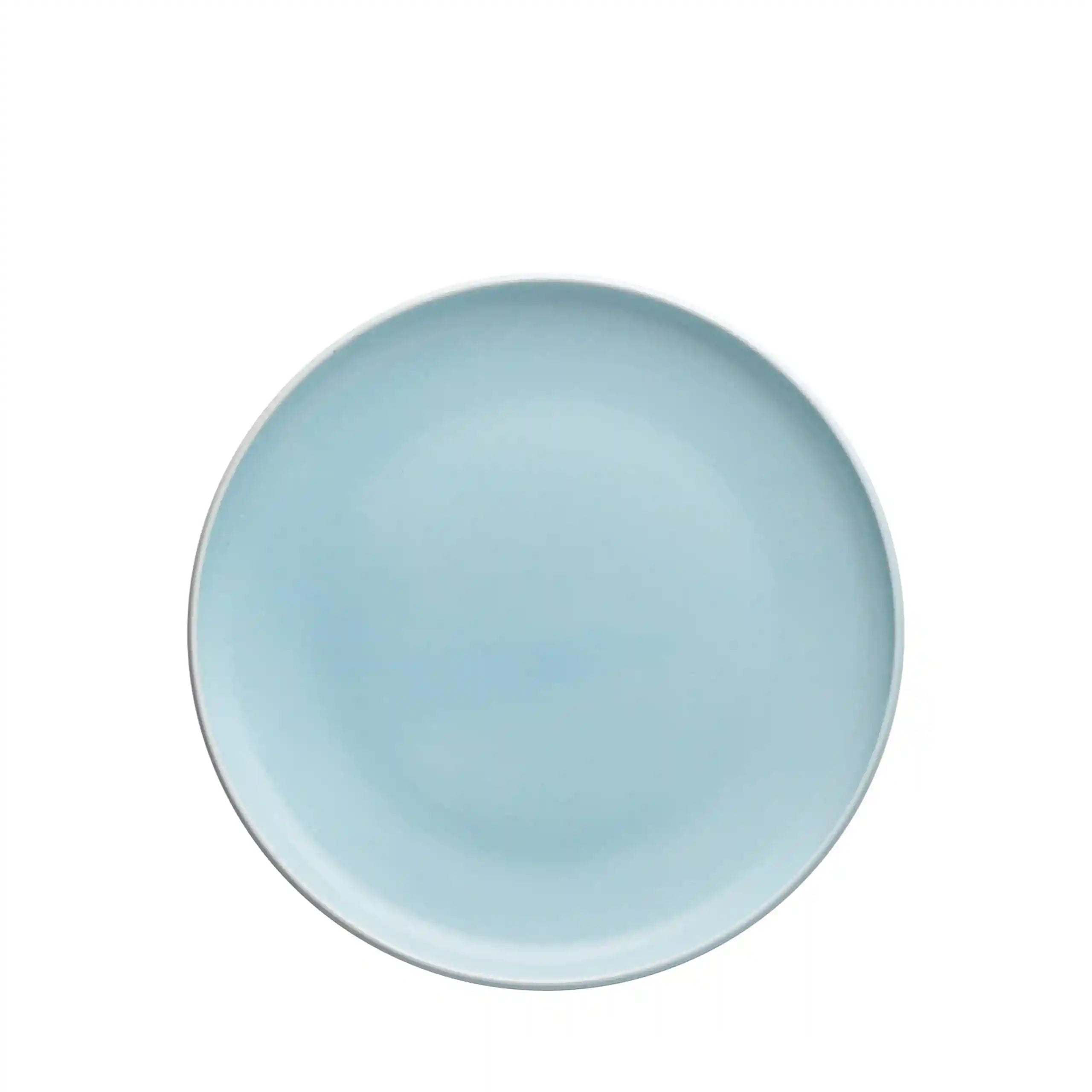 طقم سفرة من الخزف الفاخر من فتحي محمود مكون من ٣٠ قطعة باللون الأزرق الفاتح غير اللامع، يجمع بين الأناقة والعملية. مصنوع من البورسلين عالي الجودة – Safqqa Egypt