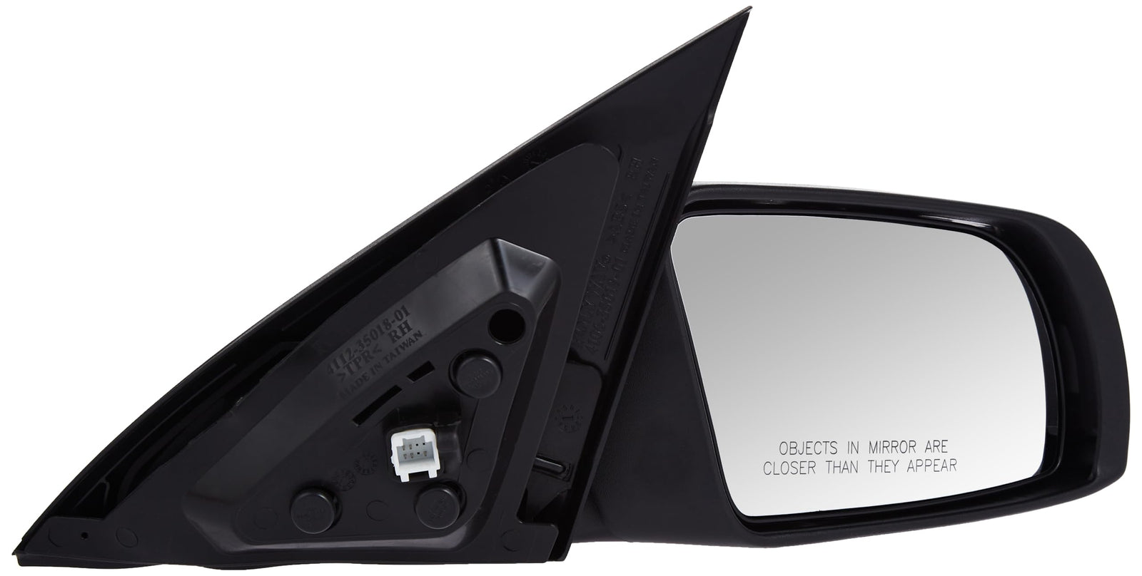 Fit System 68599N Passenger Side Mirror for Nissan Altima Sedan, Textured Black, PTM Cover, w/Turn Signal, Foldaway, Power