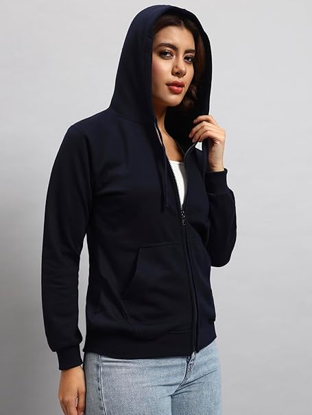 Styleville.in Women Sweatshirt Navy Casual Comfortable Everyday Wear – Safqqa Egypt