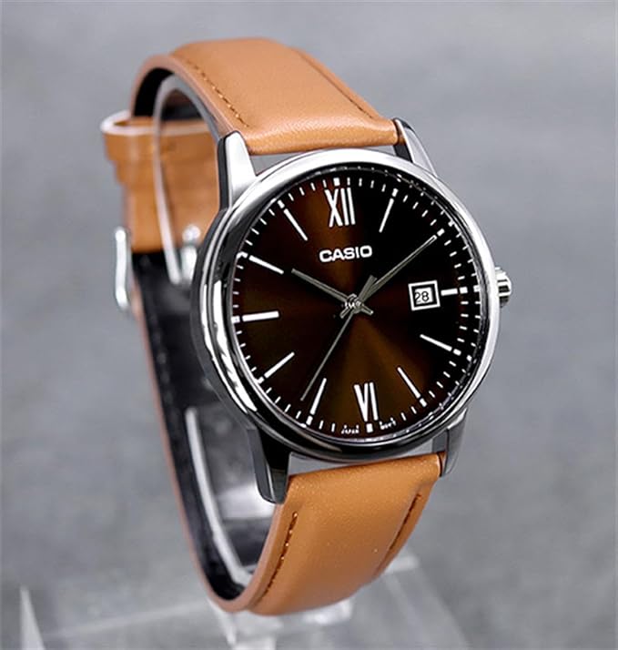 Casio Men's Watch Brown Dial Brown Band Analog Classic Design – Safqqa Egypt