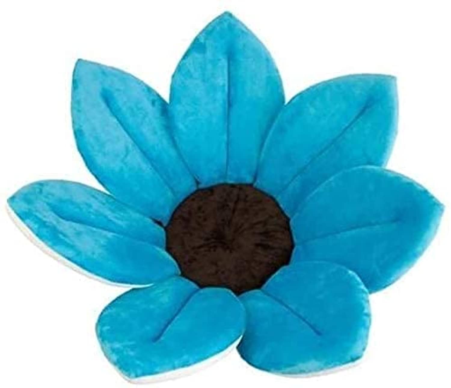 ORiTi 80x80CM Newborn Baby Flower Bath Mat Net Anti-slip Sponge Mats Infants Shower Folding Seat Colourful Blooming Cushions