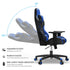 Furgle Gaming Chair, Gocker Ergonomic 3D Swivel Chair - One-Piece Steel Frame, PU Leather, Gas Lift - Black *Blue - Safqqa Egypt