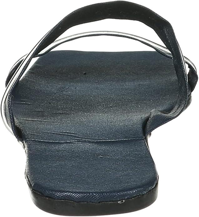 OX Women Faux Leather Slides OX006 Slippers Navy