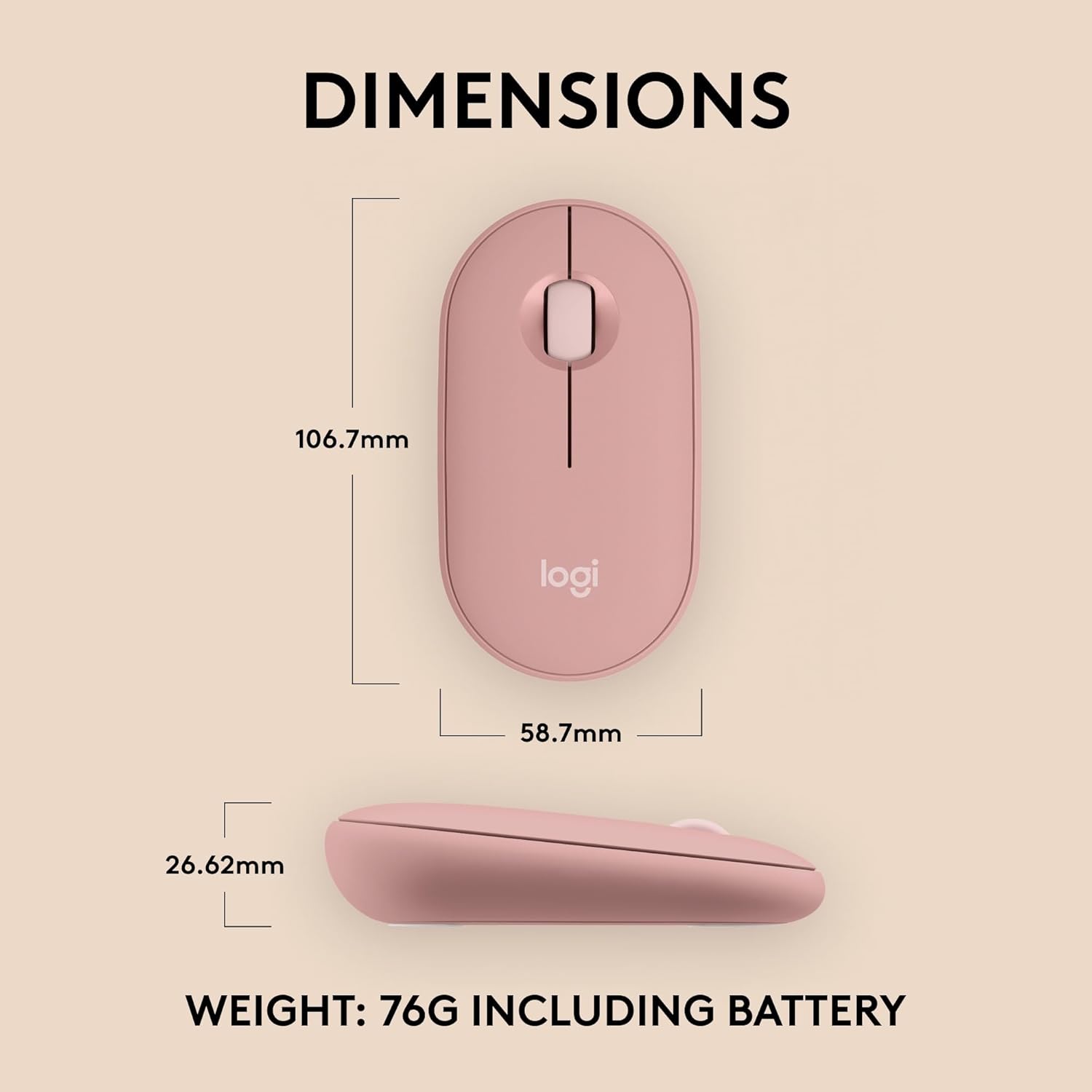 ماوس لوجيتك بيبل 2 M350s – ماوس بلوتوث لاسلكي نحيف بتصميم هادئ وأنيق – Safqqa Egypt