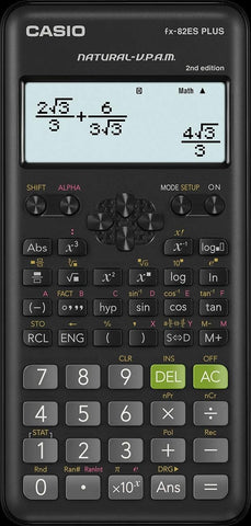 آلة حاسبة رقمية كاسيو FX-82ESPLUS-2WDTV - سوداء 