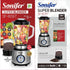 Sonifer 2-in-1 Super Blender with Grinder – 6 Blades & Glass Jar
