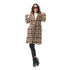 Andora Womens Patterned Comfy 36W24W30304 Wool Coat