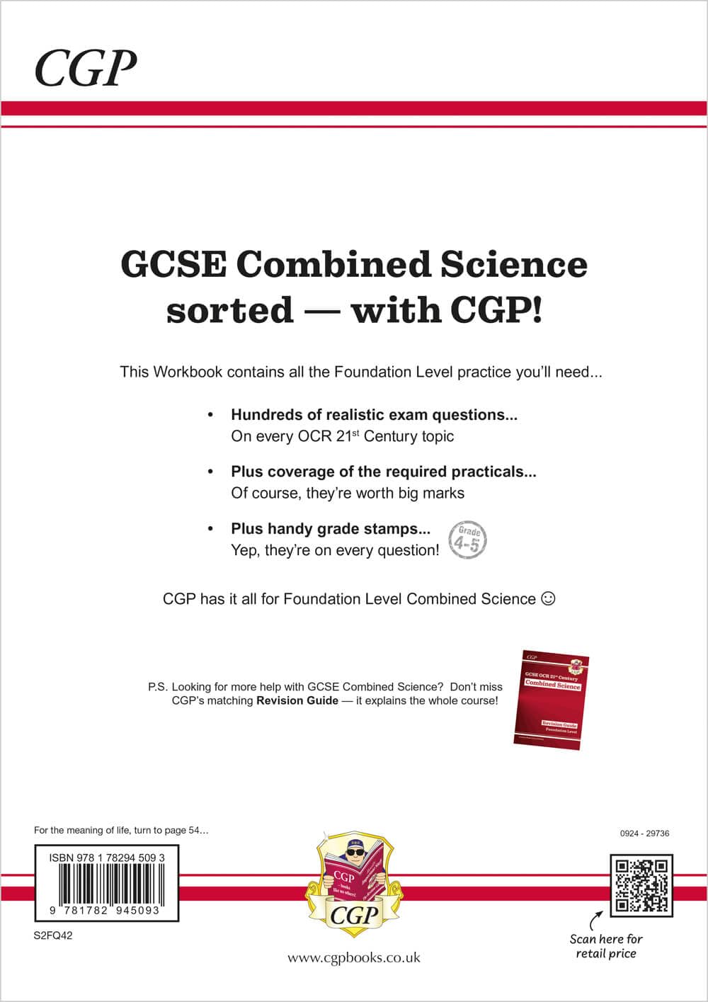 GCSE Combined Science: OCR 21st Century Exam Practice Workbook – Foundation