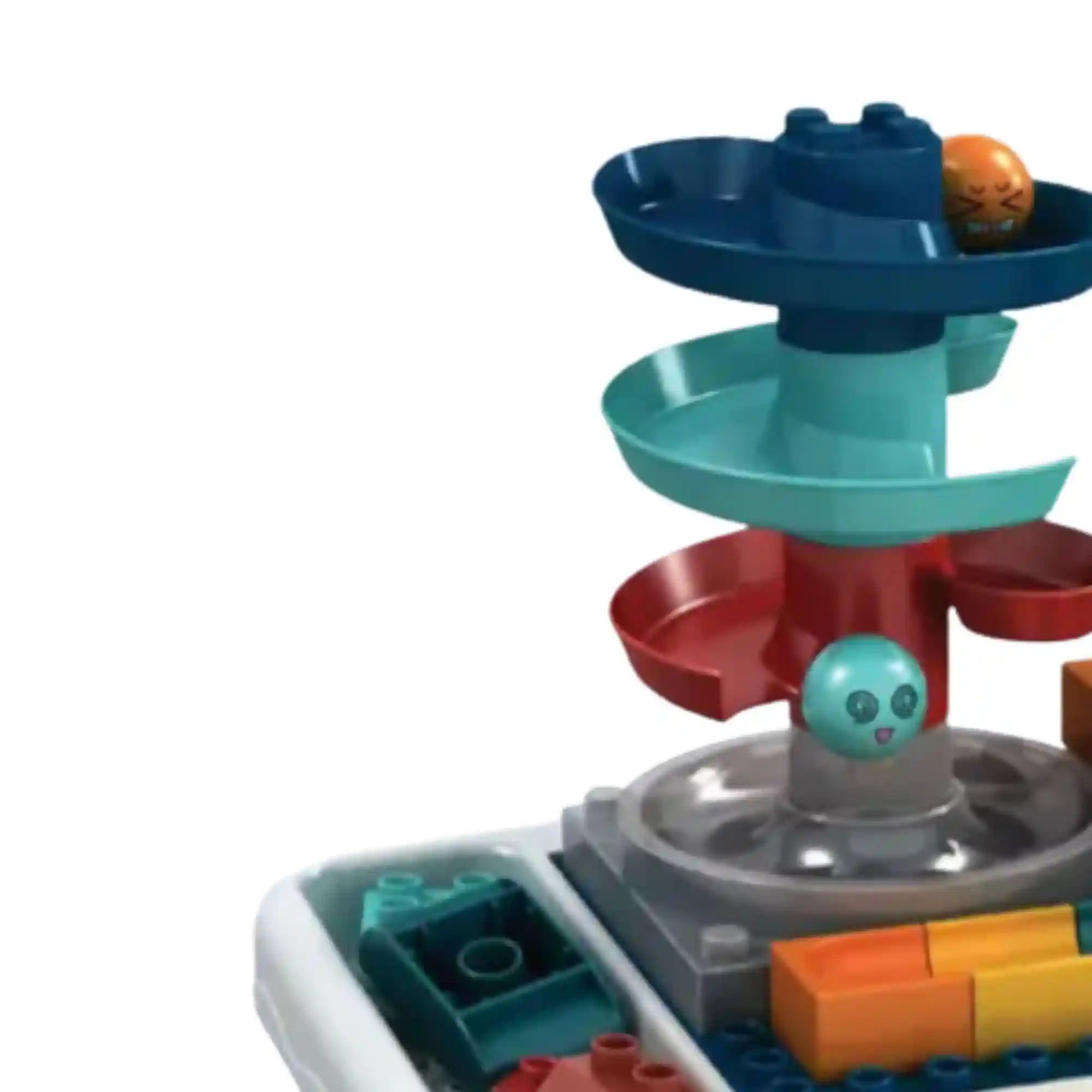 MUMS PLANET Kids Children's Building Blocks Table Desk Multi Functional Large Granules Assembly With Storage Box Educational Toys Gift For Boys And Girls