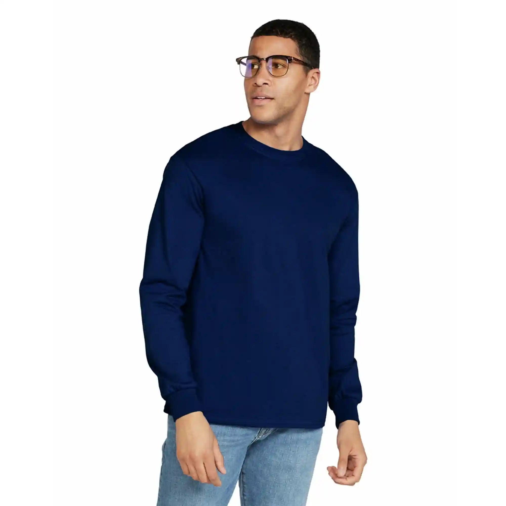 Gildan mens Ultra Cotton Adult Long Sleeve T-Shirt, 2-Pack T-Shirt - Safqqa Egypt