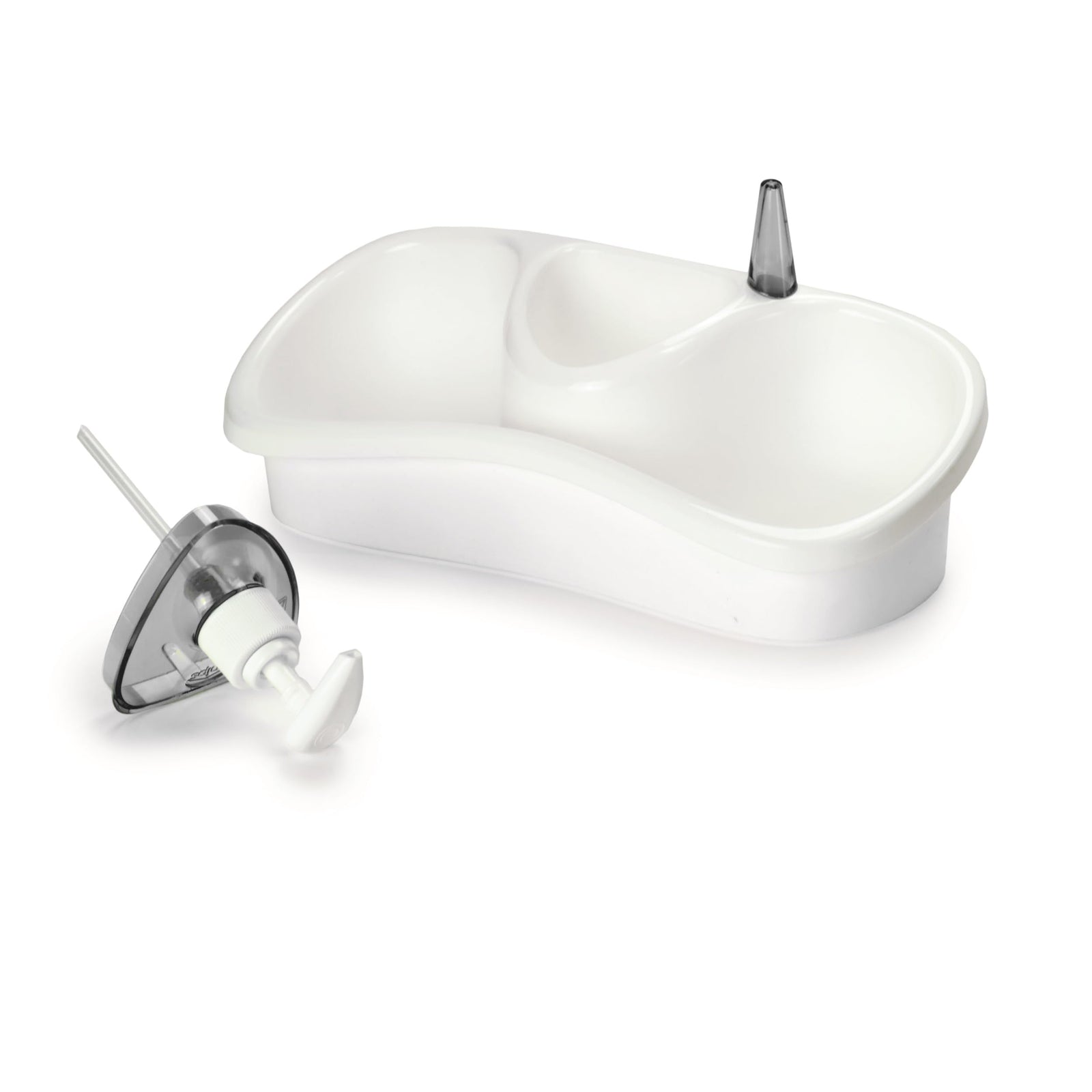 Snips Soap Storage Box for Sponges and Dispensers 26 x 11.5 x 14.5 cm -100% Recycled Plastic Made in Italy, White