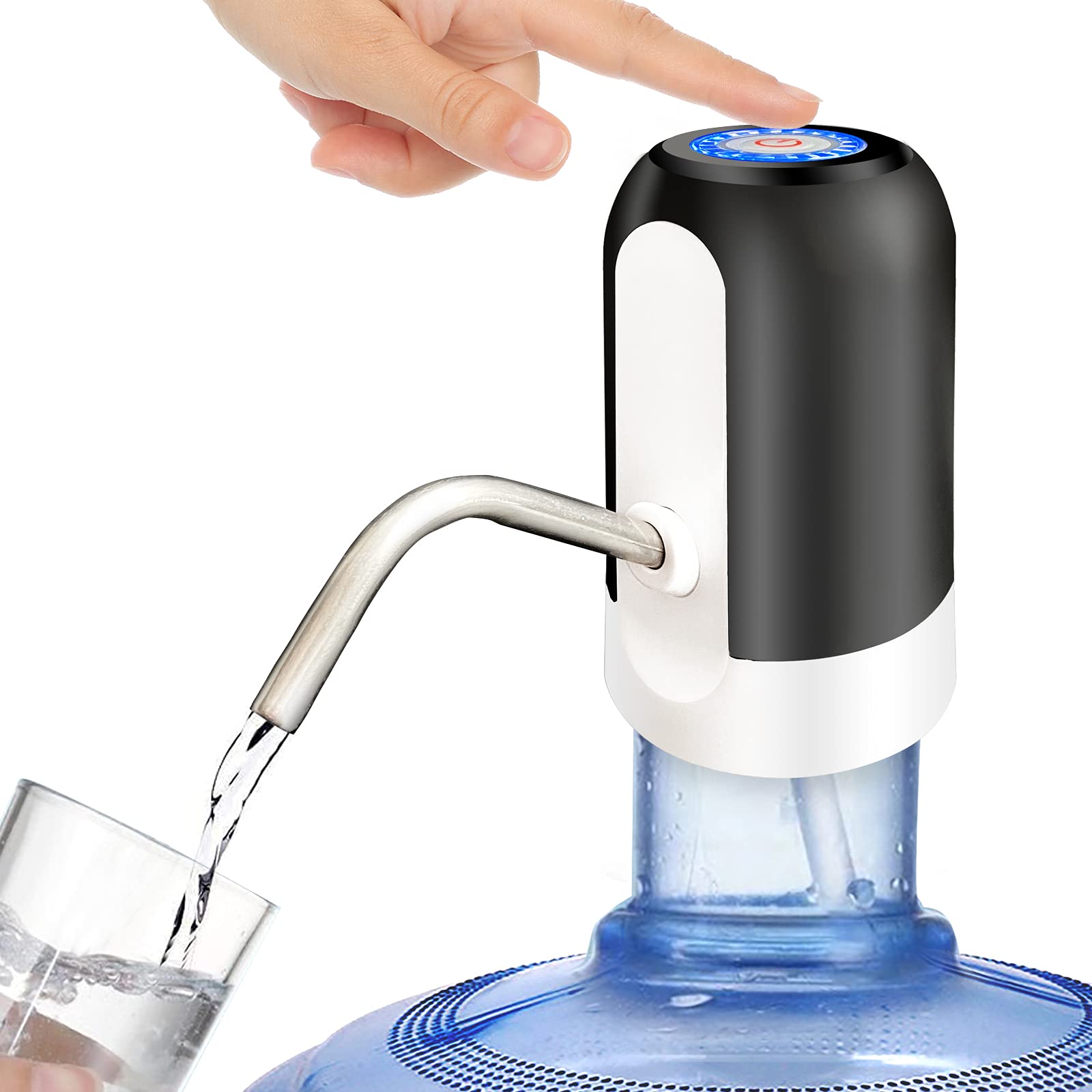 Sky Touch Portable Electric Water Pump – USB Rechargeable for 2-5 Gallon Bottles