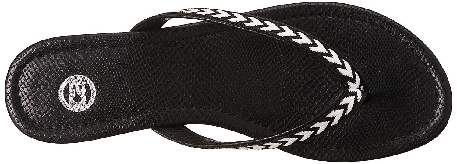 Club Aldo Embroidered Flat Flip Flops for Women