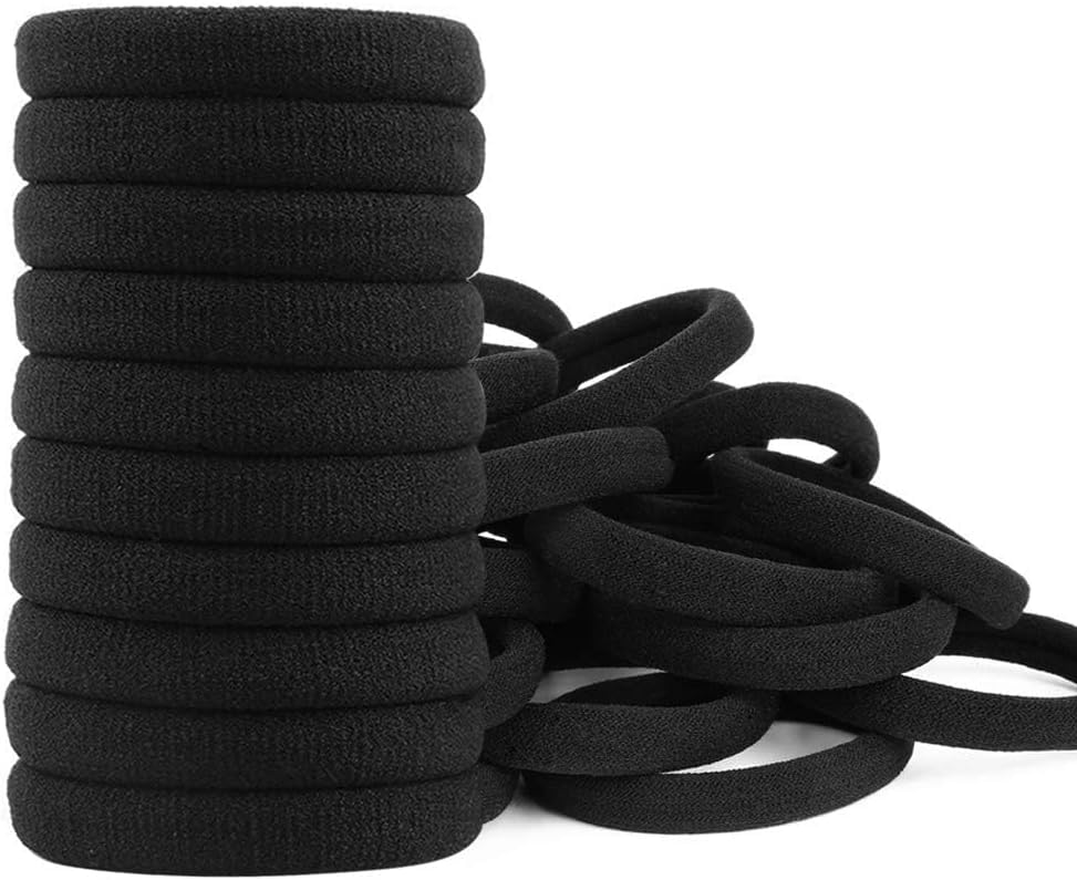 Elastic Hair Ponytail Holder – Strong & Stretchy Hair Ties for Women & Kids (3 Pieces)