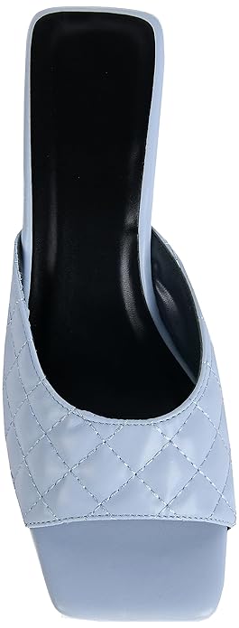 Pixi Women's Faux Leather Square-Toe Basket-Weave Wedge Sandals