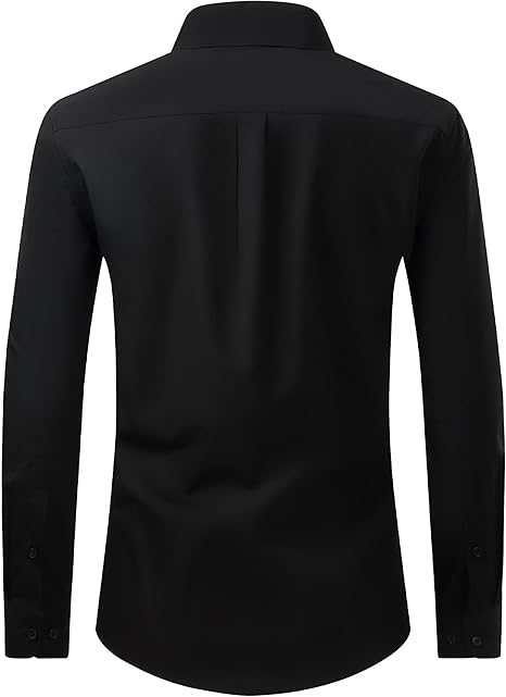 Alimens & Gentle Men Button Down Shirt Black Classic Fit – Safqqa Egypt