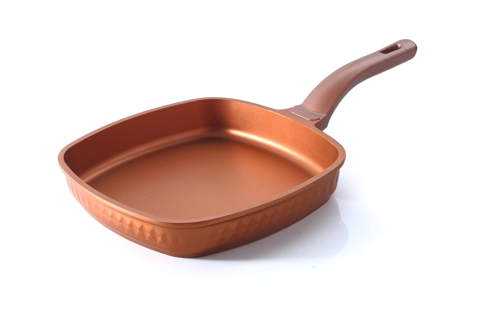 Square Queen Die-Cast Granite Cookware Set – 10 Pieces – Copper Color – Made in Turkey
