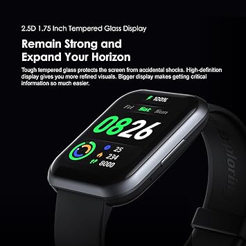 Oraimo Watch 2 Pro Smartwatch with Bluetooth Calling, 1.72” HD Display, 120+ Watch Faces, Stress Monitor, Heart & SpO2 Monitoring, 24 Sports Modes, Sleep Monitor, IP68 Waterproof & 7 Days Battery