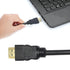 كابل HDMI Keendex – ذكر إلى ذكر، 4K، طول 30 سم، أسود