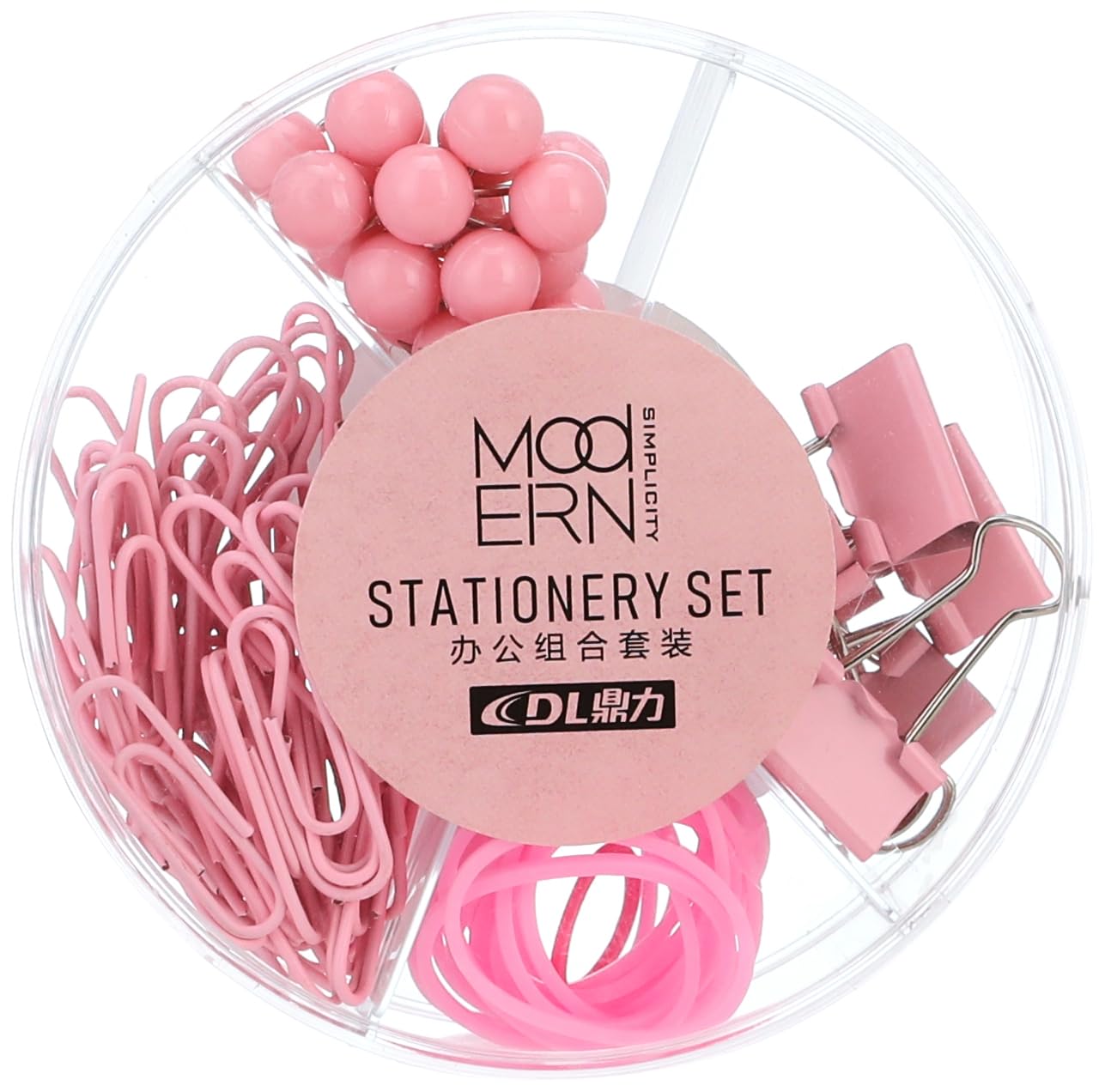 مجموعة الأدوات المكتبية من DL توفر كل الأساسيات التي تحتاجها لتنظيم مكتبك بأسلوب أنيق. تشمل المجموعة دبابيس التثبيت