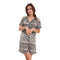Elegant Womens Night shirt half sleeves Pajama Set
